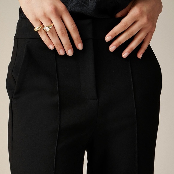NWT!! J. CREW Cropped Natalia Pants Four-Season Stretch Trousers Black Size 4 - Picture 7 of 16